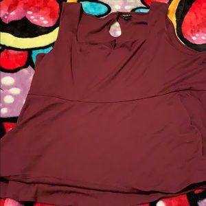 Pulse size Peplum tap